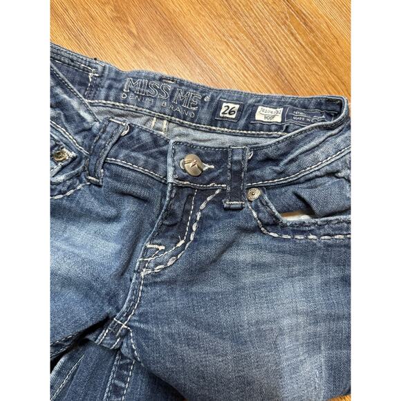 Miss Me JE1045BZ Boot Bootcut Jeans Size 26 Embroidered Embellishment Bling EB - Picture 5 of 5
